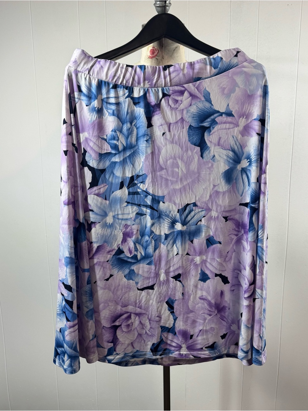 Floral Lavender & Blue Women’s Skirt
